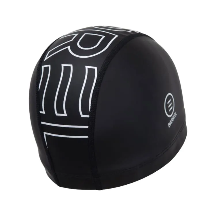 Barrel Line Up Silitex Swim Cap-BLACK