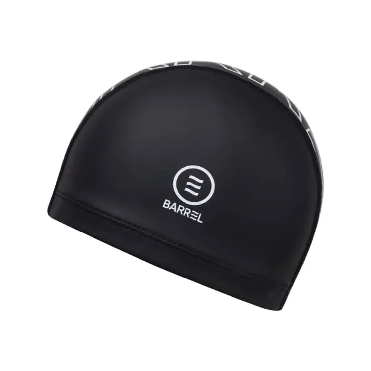 Barrel Line Up Silitex Swim Cap-BLACK