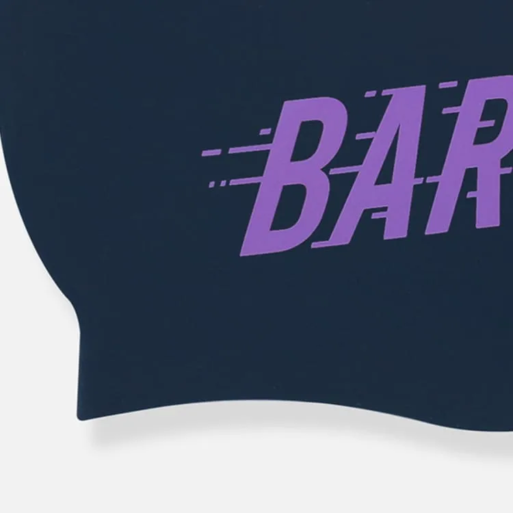 Barrel Rush Silicone Swim Cap-NAVY