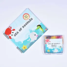 Doodle Book With Personalized Crayons - Underwater
