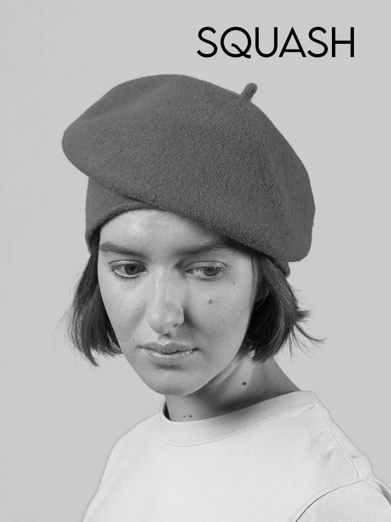 KOPKA Roll Up Woollen Beret - Mud