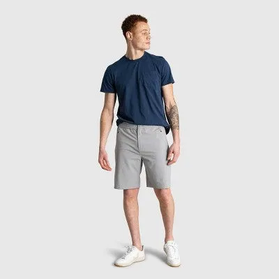 New - United By Blue Men's Recycled 9" Hybrid Travel Shorts - Limestone 30