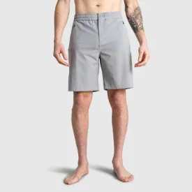 New - United By Blue Men's Recycled 9" Hybrid Travel Shorts - Limestone 30