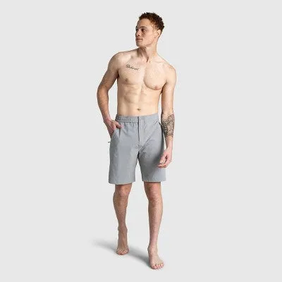 New - United By Blue Men's Recycled 9" Hybrid Travel Shorts - Limestone 30