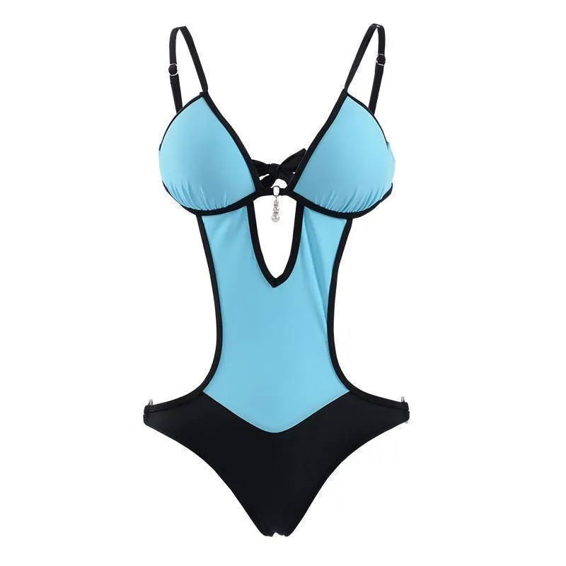 One-Piece Swimsuit, Floral Monokini Swimsuit