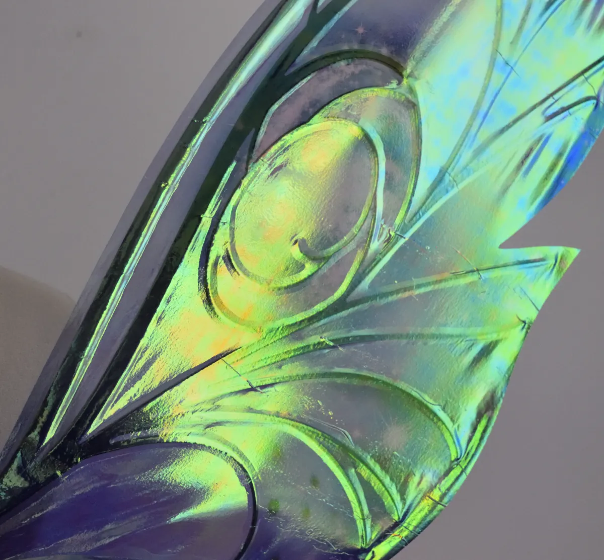 Ready to Ship Trinket 26 inch Iridescent Painted Fairy Wings in 'Celestial' with silver veins
