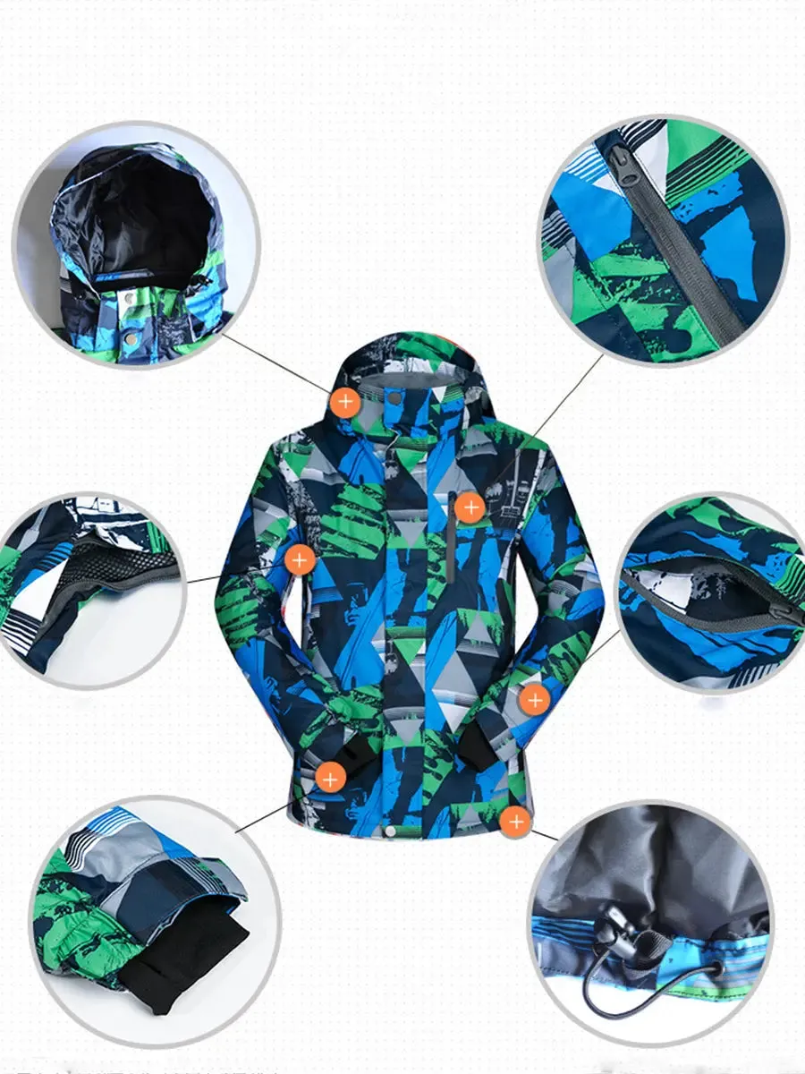 Windproof Men Snowboard Ski Jacket