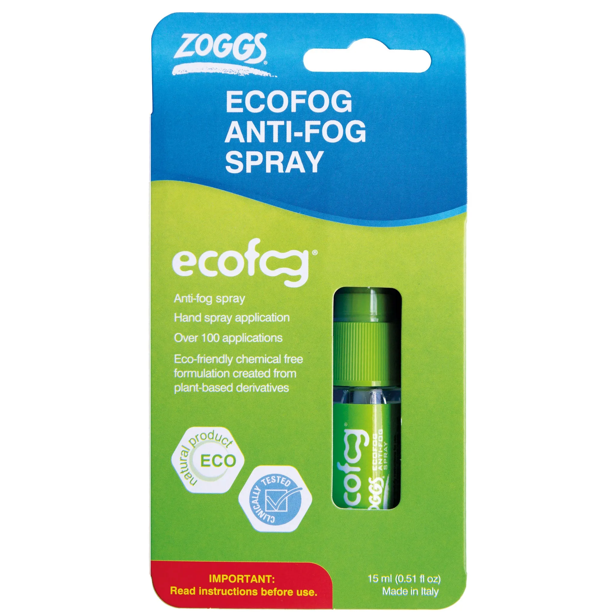 Zoggs ECOFog Anti Fog for Swimming Goggles